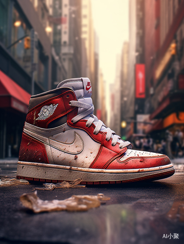 Surreal Air Jordan 1 Retro High OG in City Street Installation