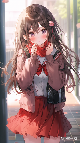 甜美校园高马尾少女时尚穿搭