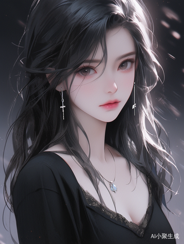 细致栩栩如生的高贵典雅女生