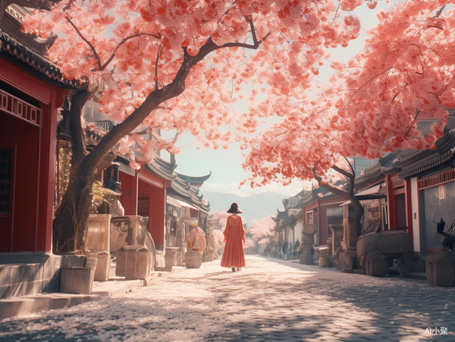 Tang Dynasty Era: Exquisite Beauty of Ancient Chinese Town Street