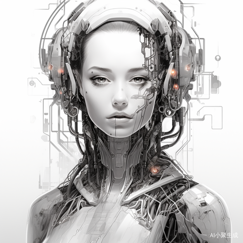 Futuristic Cyborg Girl: A Striking Fusion of Human and Machine