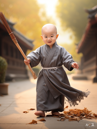 Chinese Monk Boy: A Perfect Art in Baby Clothes Modeling