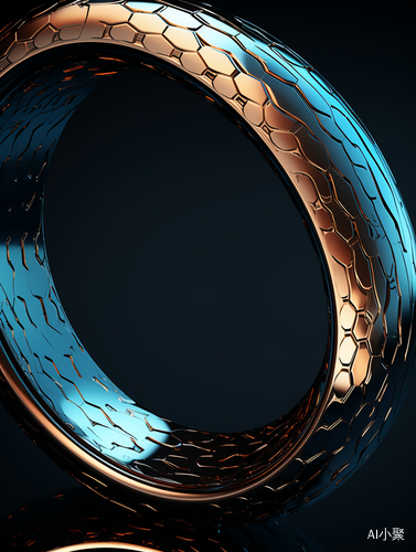 Cold Metallic Ring: Hyper-Realistic 3D Rendering