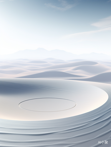 Circle on Waves: Futuristic Ethereal Minimalism