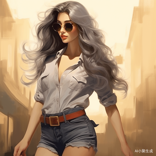 复古日漫风格下的迷人性感美女