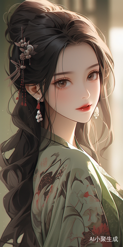 中国美少女的迷人眼神和细腻肌肤