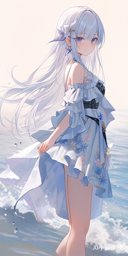 花海中的绝美性感美女