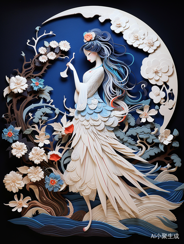 祥云仙鹤的纸雕艺术展翅舞动-传递吉祥美好愿景