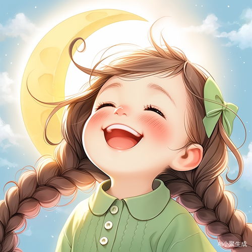 阳光下的可爱小女孩