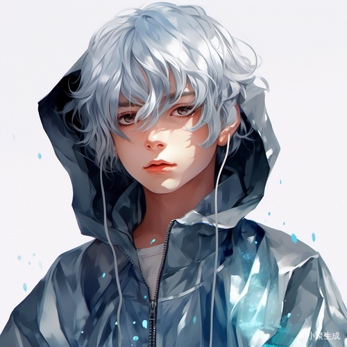 银发少年，炫酷潮流