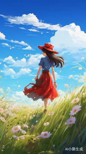 Miyazaki Hayao's Masterpiece: Chinese Girl Riding Across Grass