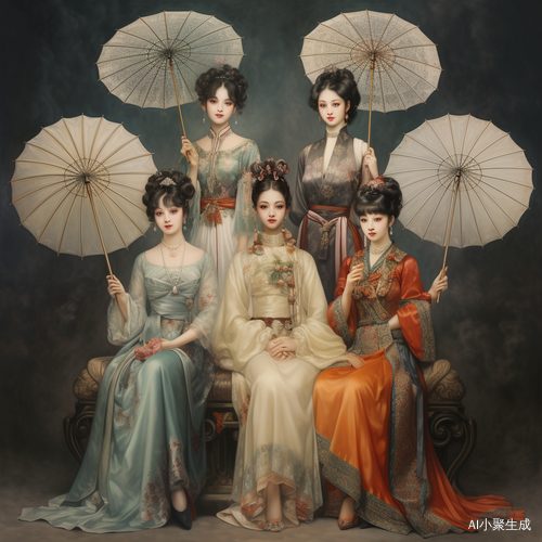 七古风美女打伞