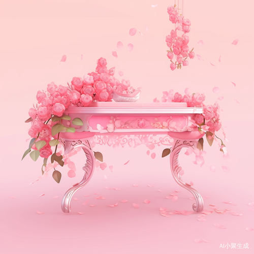 粉色背景上的精美扭扭棒制作的玫瑰花