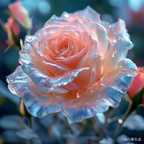 会跳舞的水晶玫瑰花