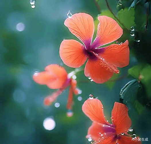 雨中