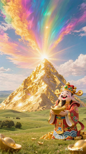 生动展现黄金和财神爷的魅力