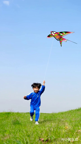 放风筝的小孩