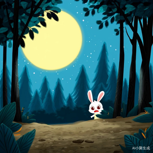 # 小兔子找妈妈n在一片美丽的大森林里，住着许多可爱的小动物。其中有一只活泼可爱的小兔子，名叫跳跳。跳跳和妈妈一起住在森林深处的一个温暖的洞穴里，每天都过得开心极了。nn有一天，阳光格外灿烂，森林里的花儿开得五颜六色，像给大地铺上了一块美丽的花毯子。跳跳看着外面的美景，心里痒痒的，特别想去外面玩。妈妈温柔地对跳跳说：“跳跳呀，你可以去外面玩一会儿，但是不要跑太远，一定要注意安全，听到了吗？”跳跳一边蹦蹦跳跳地往外跑，一边大声回答：“知道啦，妈妈！”nn跳跳像一只出笼的小鸟，飞快地跑到了森林里的草地上。草地上有好多好多漂亮的花朵，红的像火，粉的像霞，白的像雪。跳跳高兴极了，一会儿追着蝴蝶跑，一会儿又去闻闻花朵的香味，玩得不亦乐乎。nn不知不觉中，太阳慢慢躲到了大树后面，天色渐渐暗了下来。跳跳这才突然想起妈妈的话，着急地说：“糟啦，我玩得太开心，忘记时间了，妈妈肯定着急了！”他赶紧往家的方向跑去。nn可是，森林里的夜晚和白天完全不一样。黑漆漆的，到处都是影子，风吹过树叶，发出“沙沙”的声音，好像有什么怪物在跟着他。跳跳害怕极了，眼泪在眼眶里直打转。他一边跑一边喊：“妈妈，妈妈，你在哪里呀？